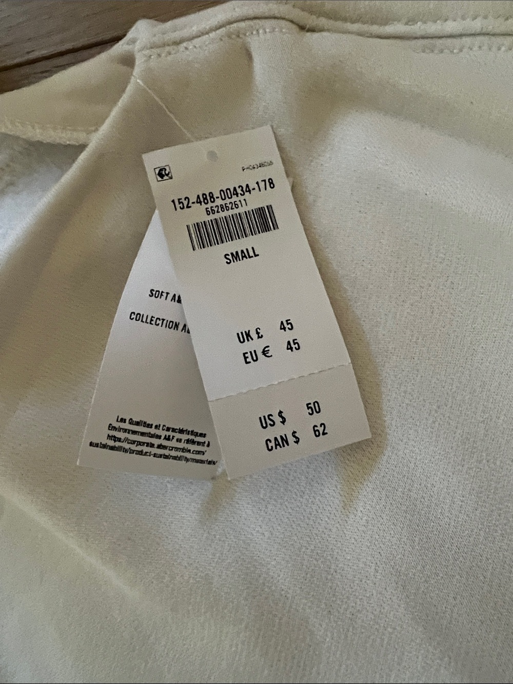 Abercrombie & Fitch Cream Fleece Jogger Set - Picture 5 of 6